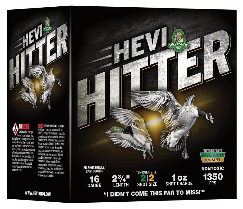 HEVI-Hitter, 16 Gauge, 2 Shot, 2-3/4 in, 1 oz, 1350 fps